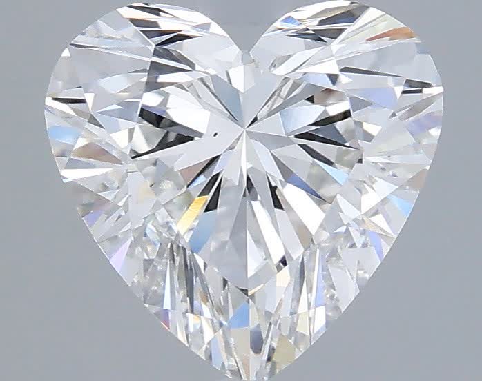 2 carat e VS2 EX Cut IGI heart diamond