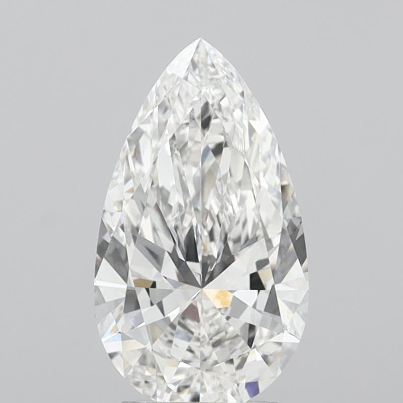 3.15 carat f VVS2 EX Cut IGI pear diamond