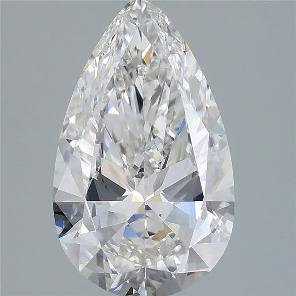3 carat f VVS2 EX Cut IGI pear diamond