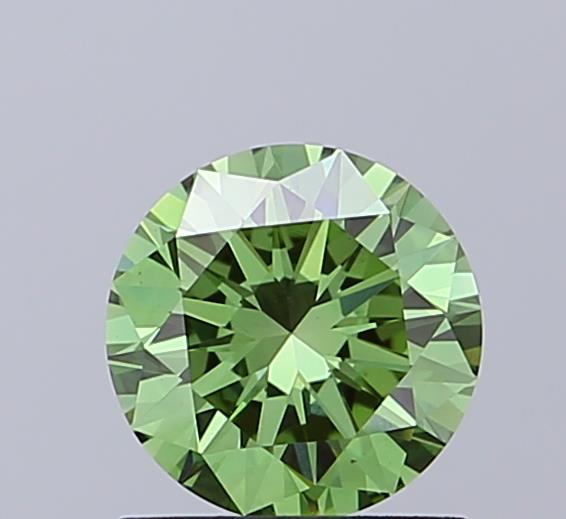 1 carat fancy vivid  green VS1 EX Cut IGI round diamond