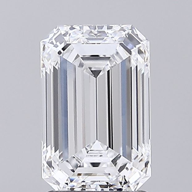 2.03 carat d VVS2 EX Cut IGI emerald diamond